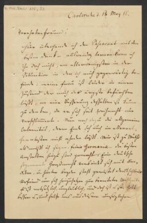 Brief an Julius Joseph Maier : 18.05.1866