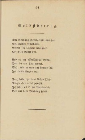 Selbstbetrug.