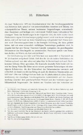10. Rittertum
