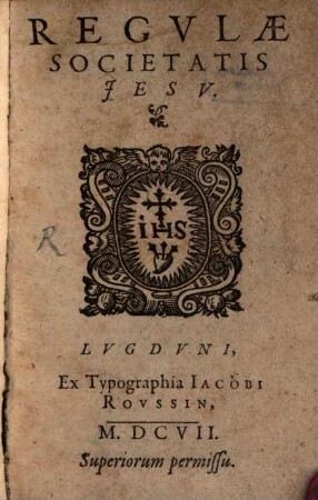 Regvlae Societatis Jesv