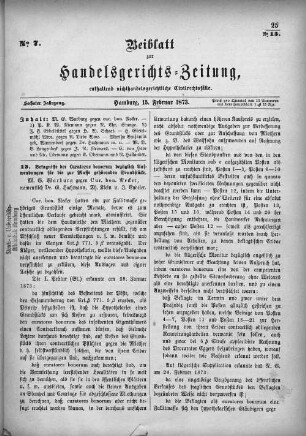 No. 7. 15. Februar 1873