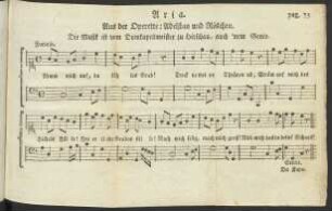 Aria. Aus der Operette: Adelstan und Röschen
