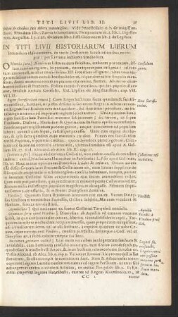 In Titi Livii Historiarum Librum secundum observationes, ex variis Doctorum lucubrationibus excerptae: per Livianae lectionis Studiosum.