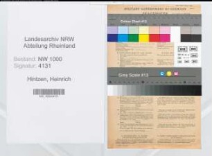 Entnazifizierung Heinrich Hintzen, geb. 06.10.1894 (Vers.Kaufmann)
