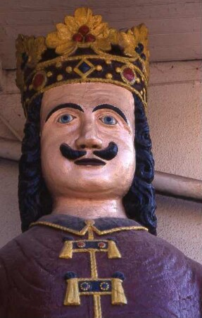 Der Harz - Roland in Neustadt : Rolandfigur in Neustadt. Aufgenommen im Harz ca. 1995