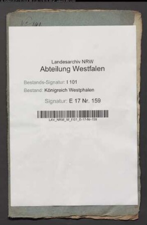 Vakante Dompräbende des von Westerholt in Paderborn