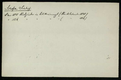 Schefer, Friedrich