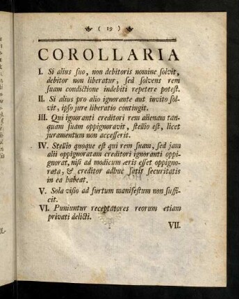 19-20, Corollaria