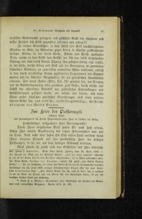 Zur Feier der Passionszeit : offener Brief des Herausgebers an Herrn Superintendenten Zürn in Linden bei Brieg