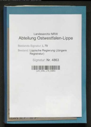 Förderung der inneren Kolonisation: Lippisches Siedlungsamt