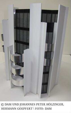 Wohnbebauung Burgallee 6 - Modell eines Gebäudeteiles