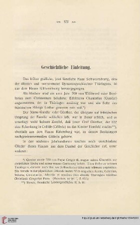 Geschichtliche Einleitung