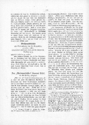 Der "Malerprofessor" Samuel Rösel