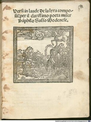 Versi in lòde della lira