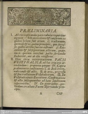 Praeliminaria