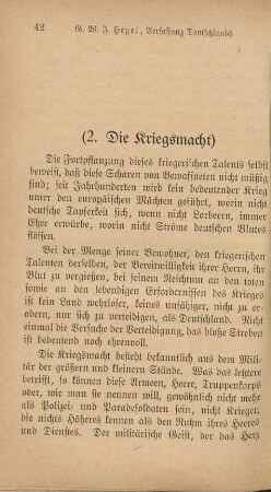 (2. Die Kriegsmacht)