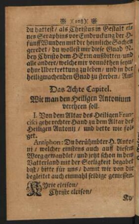 Wie man den Heiligen Antonium verehren soll