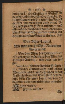 Wie man den Heiligen Antonium verehren soll