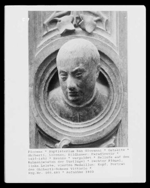 Paradiestür — Künstlerbildnisse — Bildnis des Vittorio Ghiberti