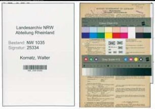 Entnazifizierung Walter Kornatz , geb. 17.05.1907 (Arbeiter)