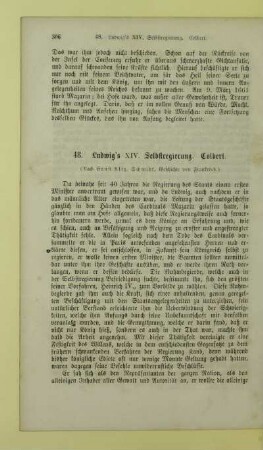 48. Ludwig's XIV. Selbstregierung. Colbert