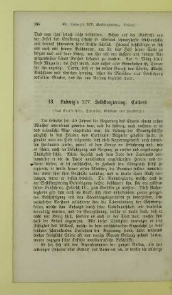 48. Ludwig's XIV. Selbstregierung. Colbert