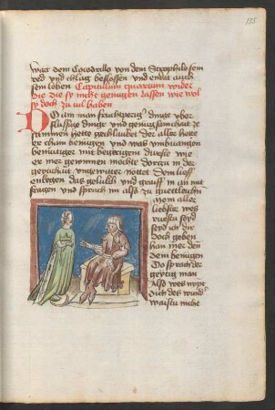 Besitzgieriger Mann und Fortuna