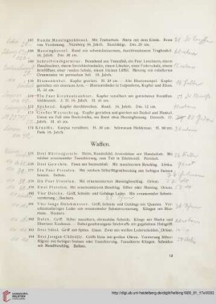 Waffen (Nr. 175-190)