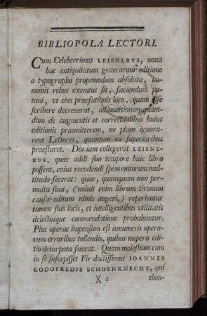 Bibliopola Lectori