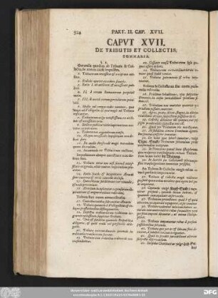 Caput XVII. De Tribu Et Collectis.