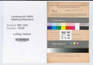 Entnazifizierung Herbert Ludwig, geb. 12.04.1910 (Bankangest.)