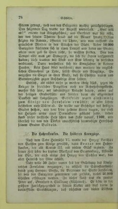 Die Hohenstaufen. Die späteren Kreuzzüge