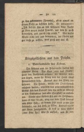 IV. Kriegsgeschichten aus dem Polyän