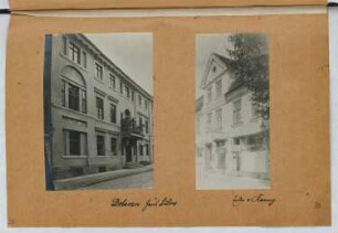 Haus Bülow, Doberan. Haus am Kamp, Doberan: Ansicht (aus: Skizzen- und Fotoalbum 25)
