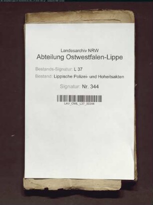 Verzeichnis der Einwohner des Amtes Schötmar für das Jahr 1609