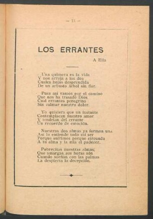 Los errantes : A ella