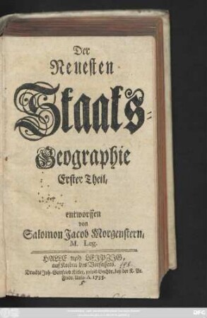 Theil 1: Der Neuesten Staats-Geographie