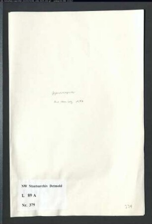 Gogerichtsregister Amt Varenholz (Bruchstücke)