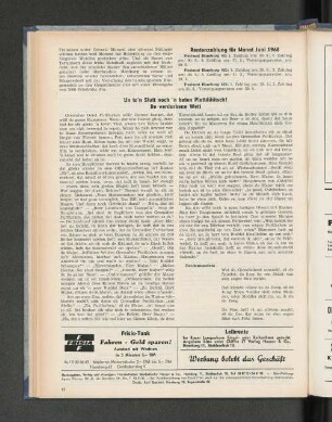 Rentenzahlung für Monat Juni 1968
