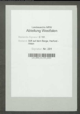 Zinszahlungen von jährlich 52 Reichstalern 27 Mariengroschen von einem Kapital von 800 Rheinischen Goldgulden durch den Herrn von Münch, Besitzer des Gutes Werburg, an das Stift