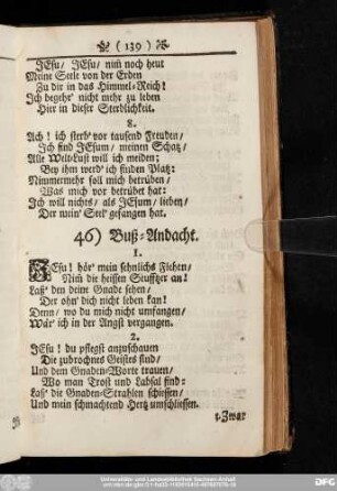 46) Buß-Andacht.