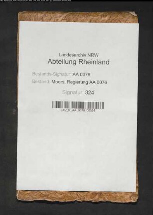 Armenrechnungen zu Baerl