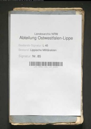 Einsatz der lipp. Kreiskompanien