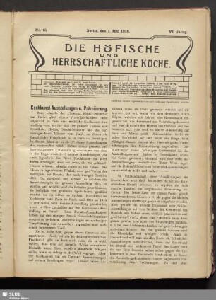 No. 15, 1. Mai 1810