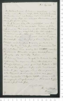 Brief von Adolf Erman an Adelbert von Chamisso