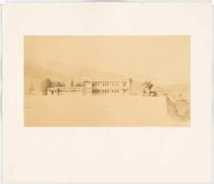 Königliche Villa: Aufriss Seitenansicht
