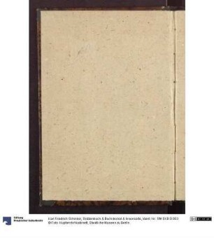 Skizzenbuch & Buchdeckel & Innenseite
