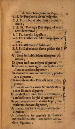 Les Litanies De Saint Jean-François Regis