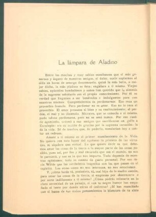 La lámpara de Aladino