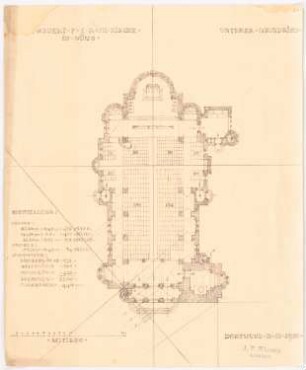 St. Agatha, Lindlar-Kapellensüng: Erdgeschossgrundriss 1:200